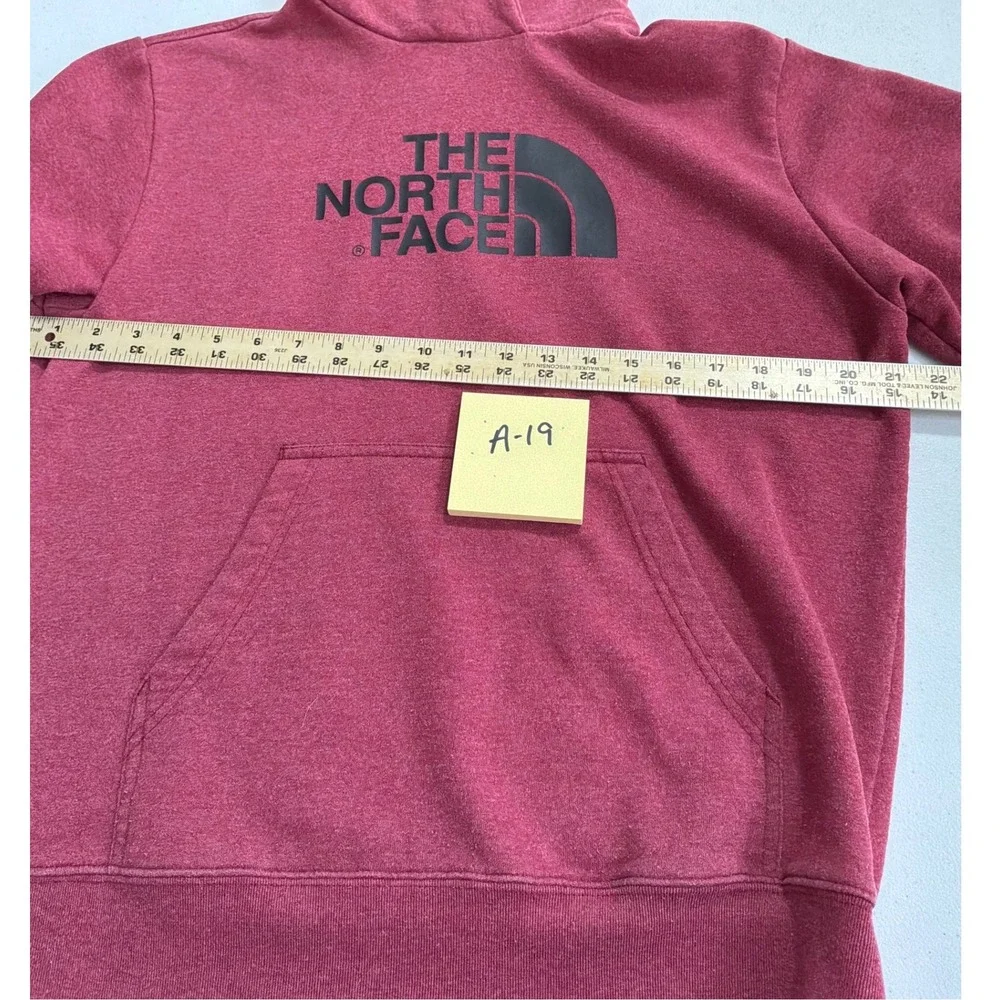 The North Face Mens Hoodie Red Sweatshirt Medium